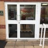 Reception Entrance Door - Powder Coated Fully Glazed - External View