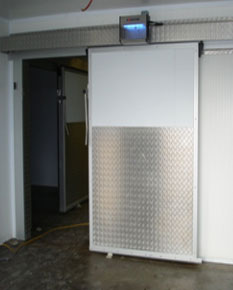 sliding chiller door